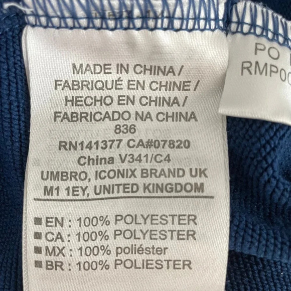 Umbro DG Athletic Pull On Polyester Elasticized Waist Track Pants Blue Sz M - Picture 13 of 14